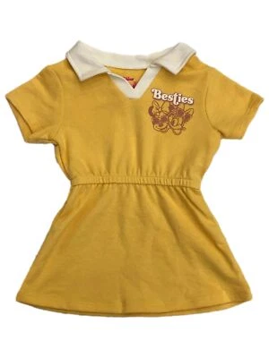 Disney Infant & Toddler Girls Yellow Minnie Mouse Daisy Duck Collared Dress - Image 1 of 2