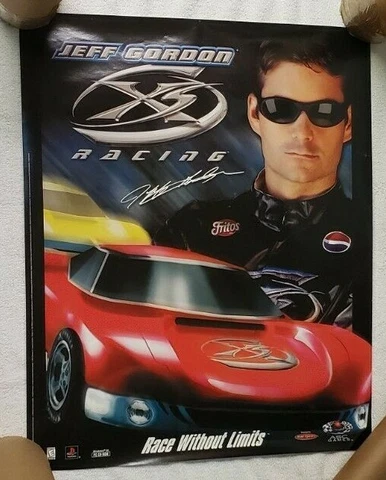 Nascar Jeff Gordon Racing "RACE WITHOUT LIMITS" - 22" X 18" Poster Cover