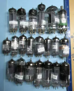 Lot of 21 Assorted (No Duplicates) TESTED "GOOD" Used Vintage Tubes ~ SEE LIST - Picture 1 of 5