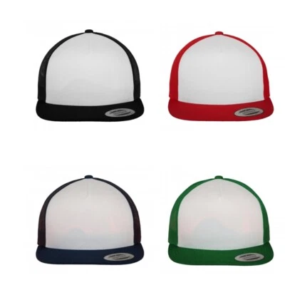 YUPOONG Classic Trucker Cap Netzkappe Mesh Mütze 5-Panel Zweifarbig 6006 NEU