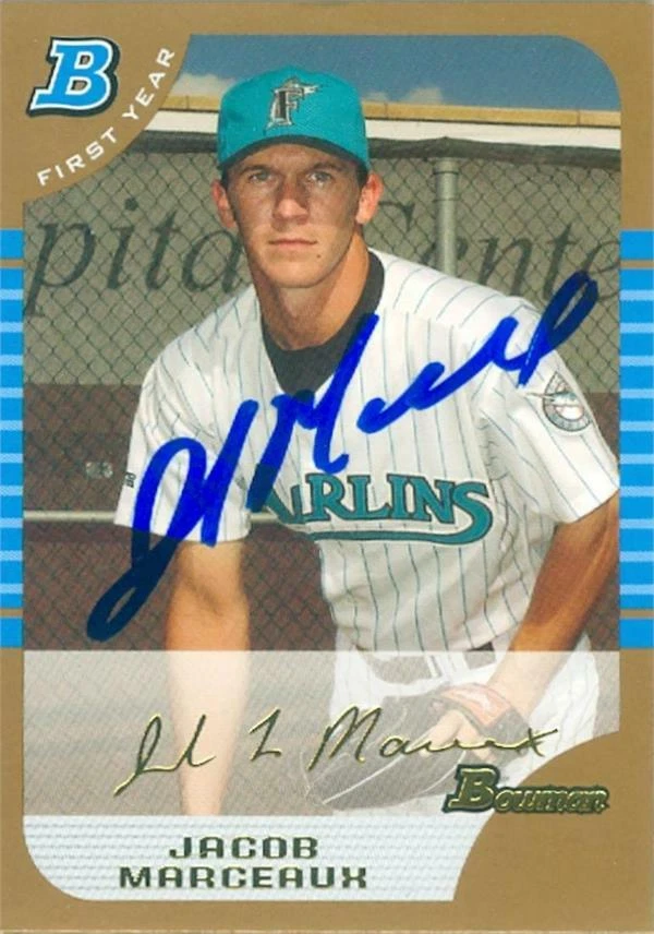 Jacob Marceaux autographed Baseball Card 2006 Bowman First Gold Rookie #BDP92 - Image 1 of 1