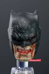 Painted 1:12 heroes Bruce Wayne Damage Head Sculpt For 6" MacF Mafex Figure Toy - Picture 1 of 4