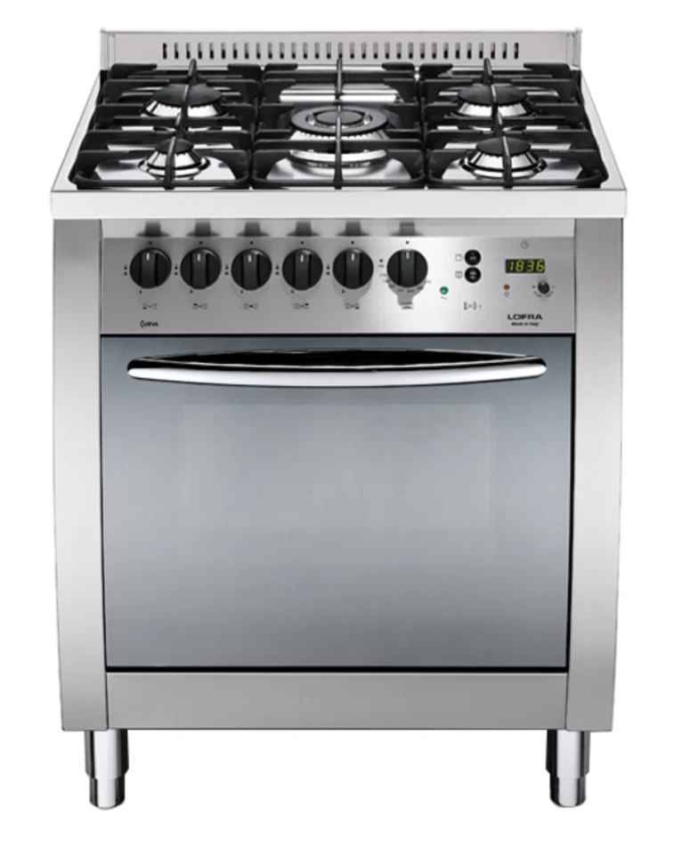 LOFRA CURVA C76MF/C CUCINA 70x60cm INOX 5 BRUCIATORI FORNO MULTIFUNZIONE - Immagine 1 di 1