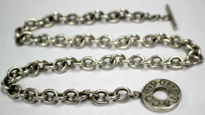 Vintage Tiffany & Co. Sterling Silver 1837 Toggle Necklace - Picture 1 of 8