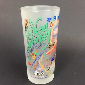 Catstudio 2004 New Jersey Milchglas Becher Wahrzeichen Highball Barware - Bild 1 von 7