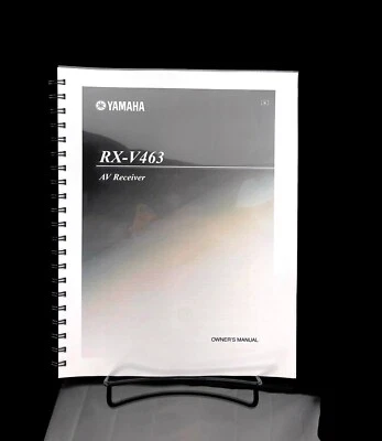 Yamaha RX-V463 AV Receptor Manual Instrucciones Guía del usuario Reimpresión Foto 1 de 4