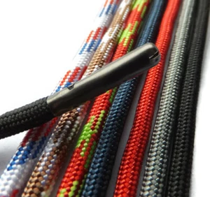 Lacci scarpe con punta in metallo extra resistenti 5 mm pizzo da trekking A* qualità eccellente - Foto 1 di 10