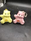 Lot Of 2 Vintage Care Bears Ornaments. Funshine Bear And Care A Lot Bear. PreOwn