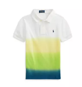 Polo Ralph Lauren Jungen Poloshirt Ombre Navy Dipdye Größe 2T 4318 - Bild 1 von 1