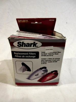 3 сменных беспроводных ручных фильтра для кондиционирования воздуха Shark Euro Pro SV726N и SV709 #XSB726N - Изображение 1 из 4