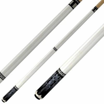 DYBIOR Billard Queue Cue Kö Billardqueue Pool MAZE Schnellverschluss weiss 147 cm