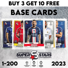 TOPPS FOOTBALL SUPERSTARS 2022-23 2022/23 22/23 BASE CARDS #1 - #200
