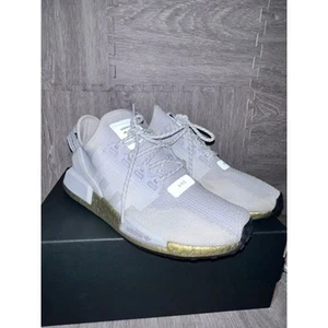 NEW Adidas Women's NMD R1 V2 Gold Boost Sneakers Size 8.5 Athletic Shoes - Picture 1 of 8