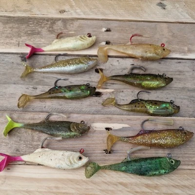 10 Señuelo Molix RT COLA ABATIBLE Cebo Suave Depredadores o similar Foto 1 de 4