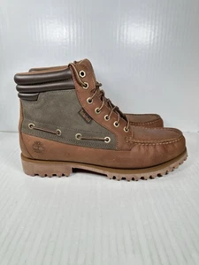 Talla 11 Timberland x AE Oakwell Cuero Medio Botas con Cordones Para Hombres Marrón Nubuck NUEVAS - Imagen 1 de 8