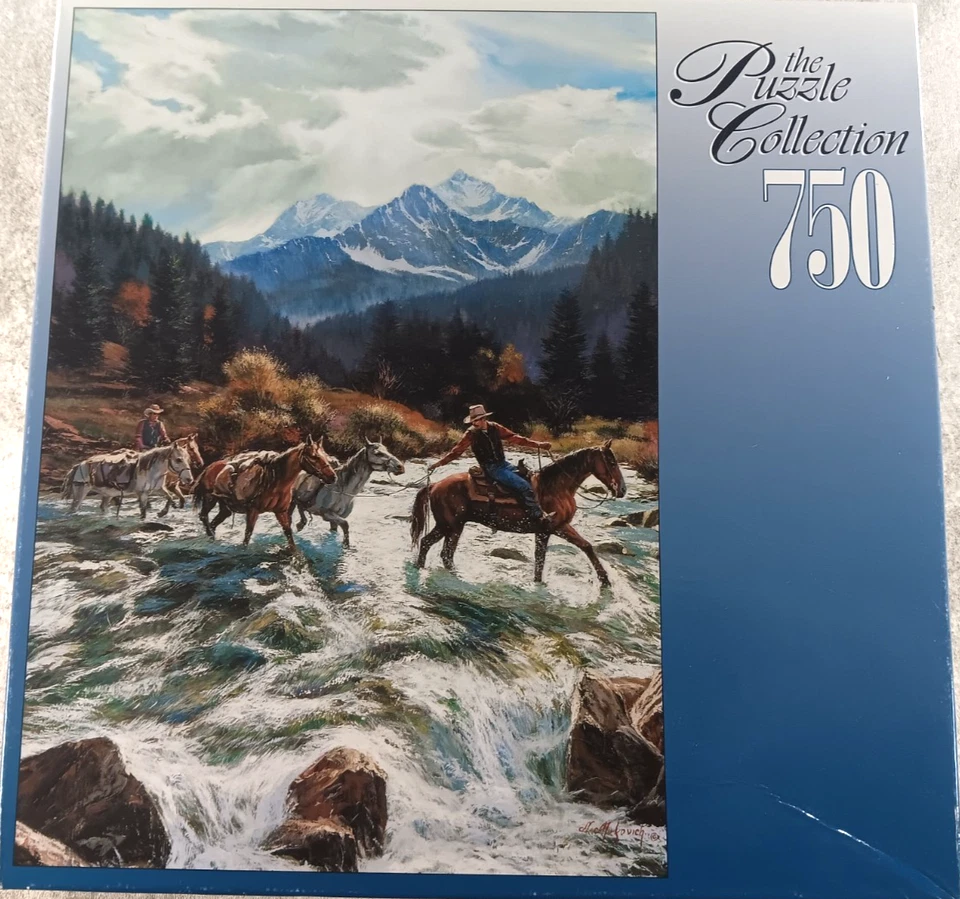 Rompecabezas High Mountain Crossing 750 piezas RoseArt The Puzzle Collection Foto 1 de 3