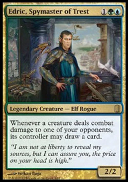 MTG English Edric, Spymaster of Trest NM Foil Commander's Arsenal - Image 1 of 1