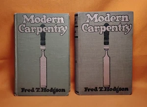 Modern Carpentry volumes 1 & 2 Fred T. Hodgson 1920 HC Illustrated Sears Roebuck - Bild 1 von 21