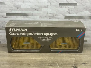 Vintage NOS Sylvania Quartz Halogen Amber Fog Lights New In Original Box - Picture 1 of 9
