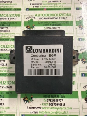 Centralina EGR Piaggio Porter 1.4 D 2006 - 60.001669 - Immagine 1 di 2