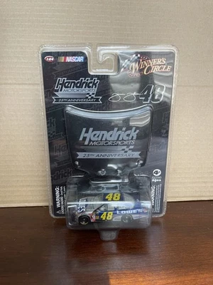 2009 Jimmie Johnson Lowes Test HMS 25th Anniversary 1:64 car WC Winners Circle - Image 1 of 2