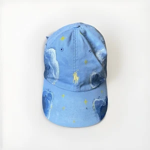 Custom Polo Ralph Lauren Blue Sky and Stars Baseball Cap With Adjustable Strap - Picture 1 of 5