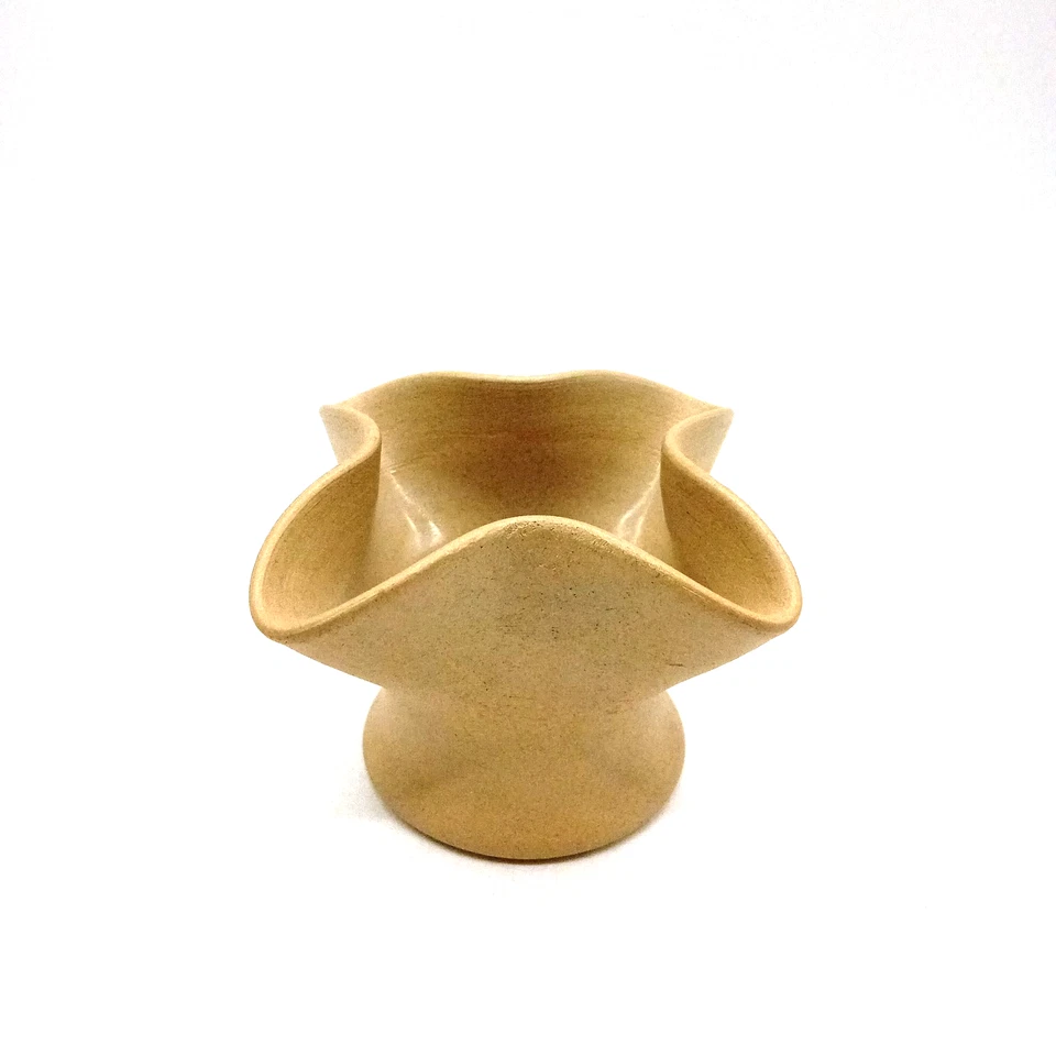 HILLSTONIA Moira Studio Pottery Stoneware Brown Posy Vase Bowl 9cm High - Image 1 of 4