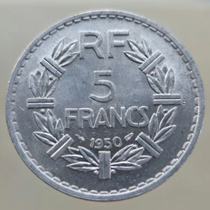 5 Francs 1950 Qualité France Lavrillier Aluminium - Picture 1 of 6