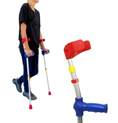 PEPE Mobility - Muletas de antebrazo para niños (x2 unidades), coloreadas, ajustables, pe... Foto 1 de 4