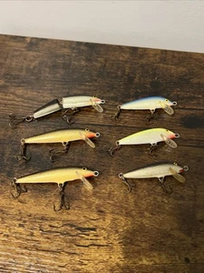 6 VTG Rapala Floating Minnow Fishing Lures: Ireland, Finland ~ 1 Jointed - Picture 1 of 4