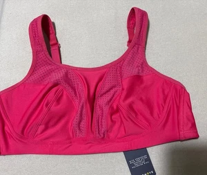 M&S GOOD MOVE HIGH IMPACT SPORT-BH ohne Bügel in PINK Größe 42B - Bild 1 von 10