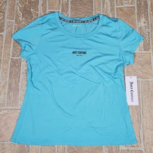 New Juicy Couture Since 1995 Blue T-shirt Size Large - Picture 1 of 5