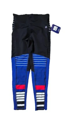 CHAMPION Leggings Doble Seco Ropa Activa PEQUEÑOS NUEVOS CON ETIQUETAS Atletismo Azul Rayas Foto 1 de 4