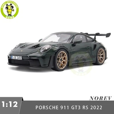 1/12 Porsche 911 GT3 RS 2022 Norev 127532 Jetgreen Metallic Diecast Model Car - Image 1 of 4