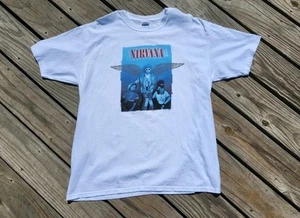 Rare Vintage Nirvana Kurt Cobain XL Shirt 2004 Angel Wings Grail - Picture 1 of 11