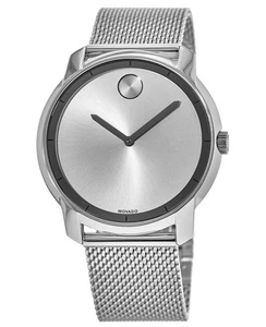 Nuevo Reloj Hombre Movado Bold Plata Malla Rayos de Sol 44mm 3600260 - Imagen 1 de 3