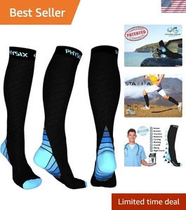 Physix Gear Kompressionsstrümpfe 20-30 mmHg - Komfort für Sportler & Profis - Bild 1 von 8