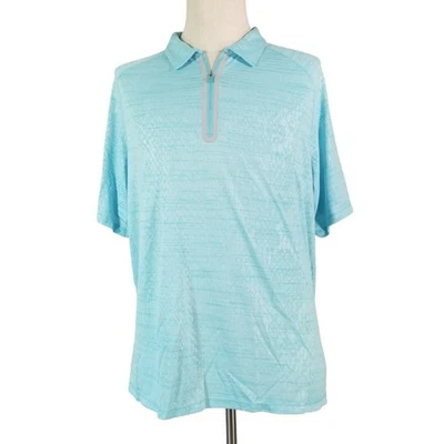 Reel Legends polo shirt men's large Blue short sleeve Dri-Fit vented Outdoor - Image 1 of 4