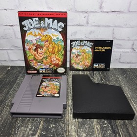 Joe & Mac (Nintendo Entertainment System, 1992) NES CIB Complete Cleaned Tested