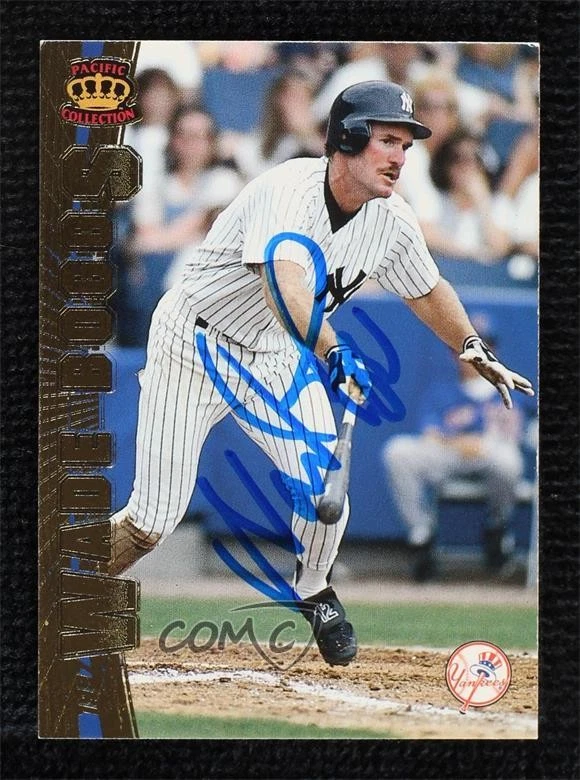 JSA Certified 1997 Pacific Crown Collection Wade Boggs #147 COA Auto HOF - Image 1 of 2