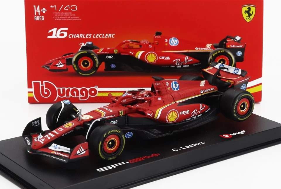 1/43 BURAGO - FERRARI - F1  SF-24 TEAM SCUDERIA FERRARI N 16 4th 18-36843-L-IMOL - Immagine 1 di 1