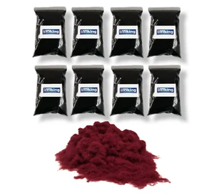 Fibre floccate 1 mm - vino rosso - sfuse 8 mq - Foto 1 di 2