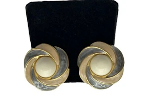 Trifari Ohrclips Emaille rund - Bild 1 von 4