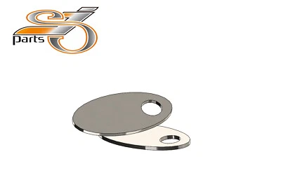 Indicatore Piastre Montaggio per Harley Davidson Softail Dyna Sportster Inox V2A - Immagine 1 di 2