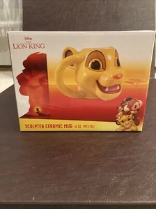 The Lion King Simba Character Face Disney 16 oz Sculpted Ceramic Coffee Mug - Picture 1 of 12