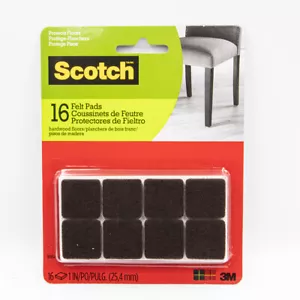 16 Square felt pads for chair legs, furniture, chair leg floor protectors - Picture 1 of 2