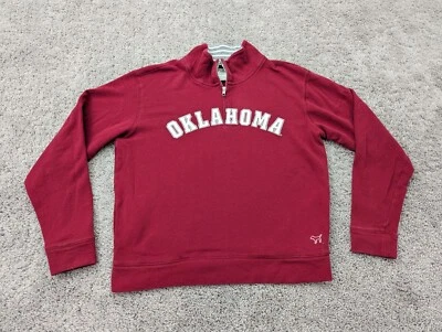 Suéter Oklahoma Sooners Para Hombre Pequeño NCAA 1/4 Cremallera Rojo Victoria's Secret Rosa Foto 1 de 4