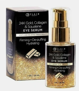 CB CLAIR / CB Clear 24K GOLD, COLLAGEN & SQUALENE EYE SERUM 1 OZ - Picture 1 of 1