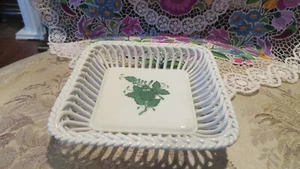 Herend OPEN WEAVE SERVING TRAY 5 1/4" - Picture 1 of 4