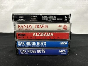 Vintage Country Lot of 5 Cassette Tapes Oak Ridge Boys Randy Travis Alan Jackson - Picture 1 of 3